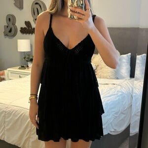 Zara black mini dress. Size small. 100% cotton.